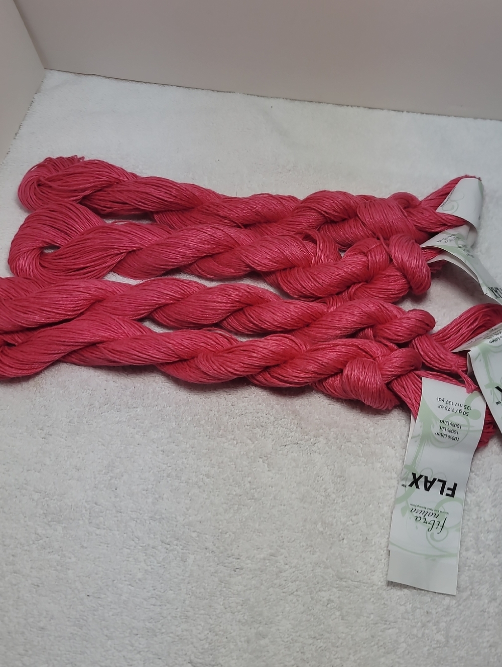 Fibra Natura Flax Linen Yarn 4 Skeins - NWT